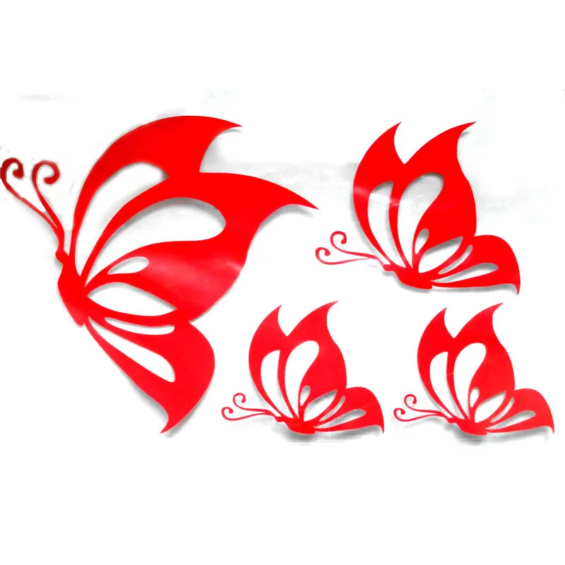 Светоотражающие автомобильные наклейки в виде бабочек водонепроницаемые