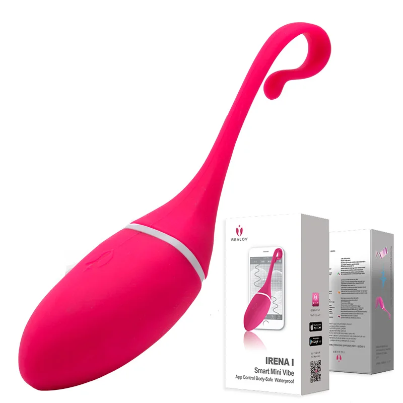 Вибратор Realov с дистанционным управлением через приложение и Bluetooth для смартфона