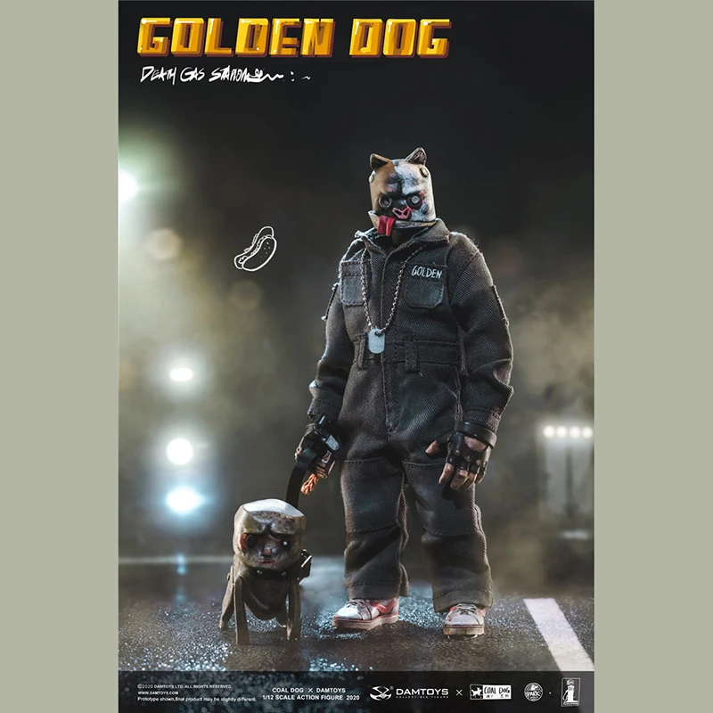 

1/12 DAMTOYS x COALDOG PES022 Золотая собака Figuer модель 6 дюймов голова собаки мужской Солдат кукла экшн-тела