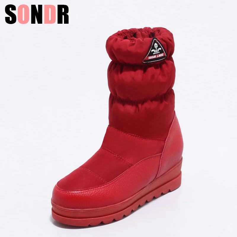 Зимние сапоги женская обувь женские зимние ботильоны на платформе