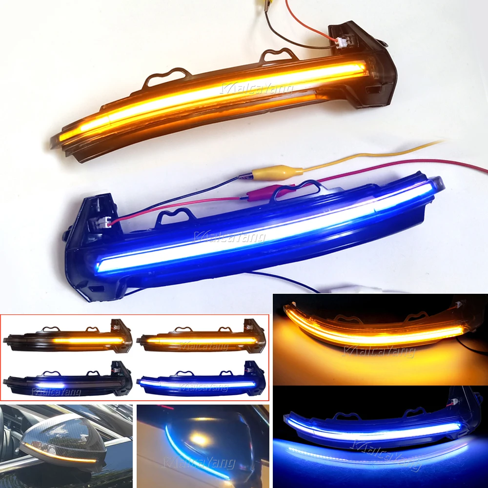 2x Светодиодный индикатор бокового крыла для зеркала заднего вида поворотный