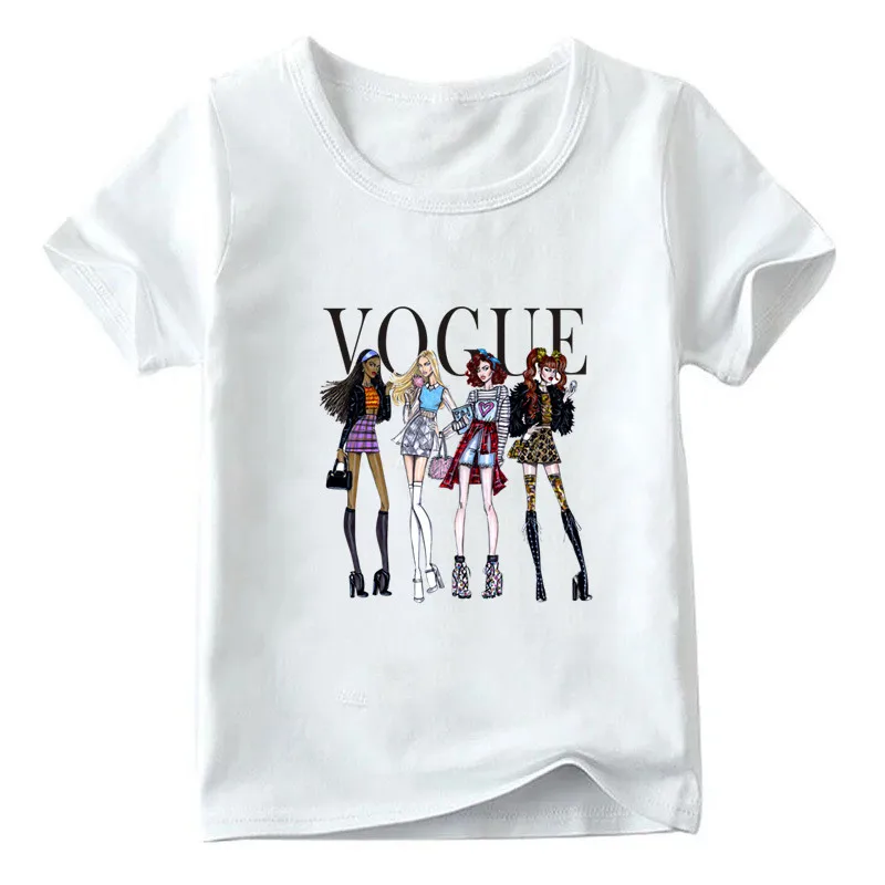 6 Fashion Family Matching Clothes Outfits Look Mother Daughter VOGUE Princess Tshirt Clothing Mommy and Me Family Look T-shirt - Цвет: 6