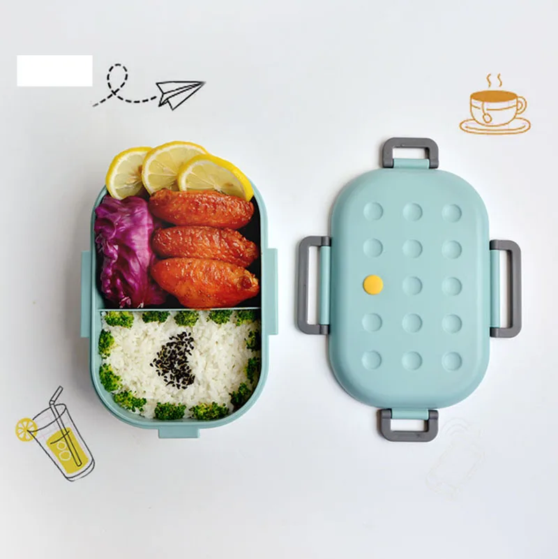 Ланч-бокс из здорового материала PP 3 сетки Bento коробки для микроволновой посуды
