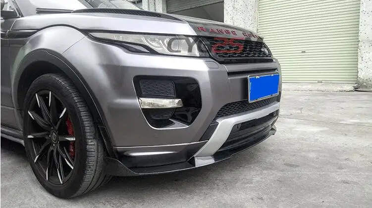 Карбоновый передний бампер спойлер автомобильный диффузор для Land Rover Range Rover Evoque 2012 2013