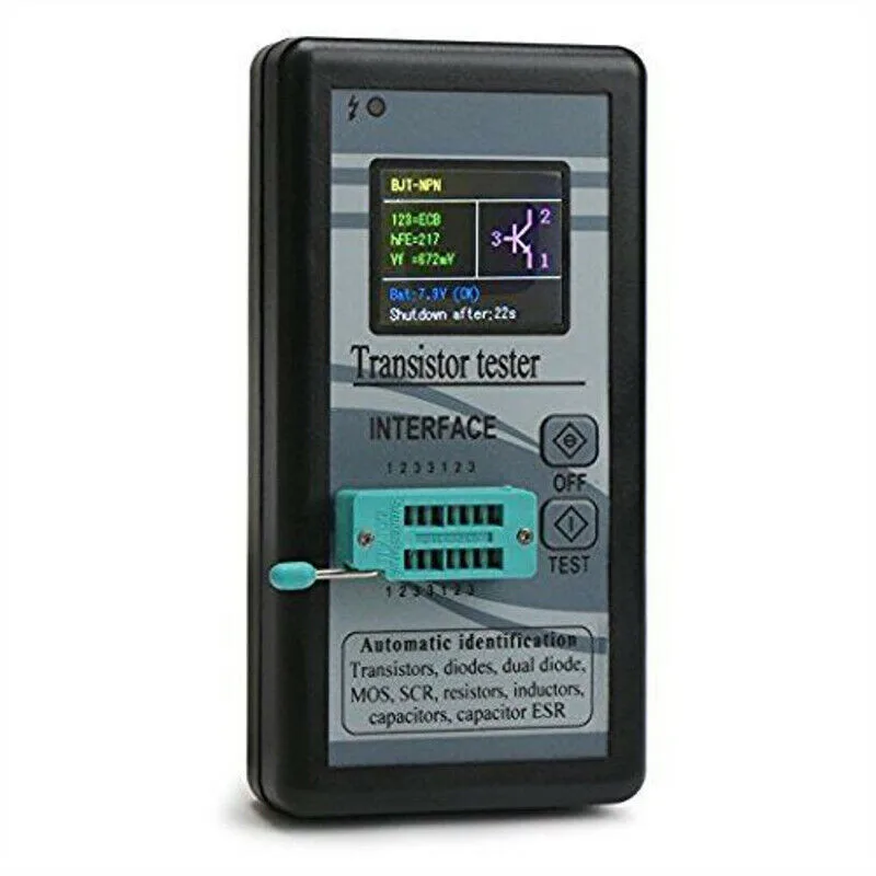 

Resistance Transistor Tester TFT Color Display 1pc Bipolar Capacitance
