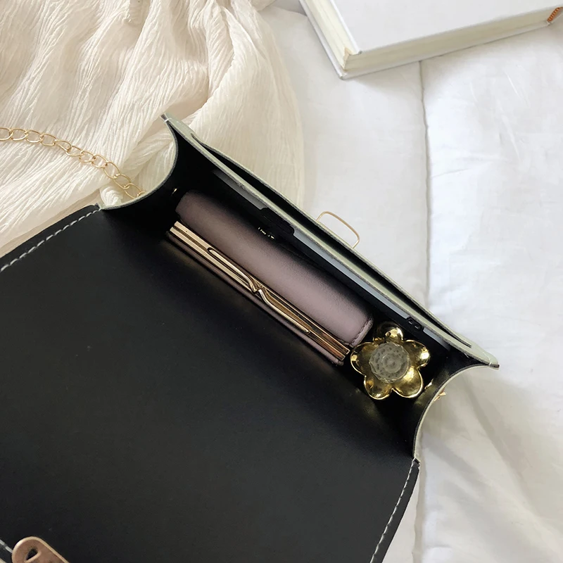 

Women Pu Leather Shoulder Bags Girls Flap Women's Casual Messenger Bags Crossbody Bags Chains Designer Handbags