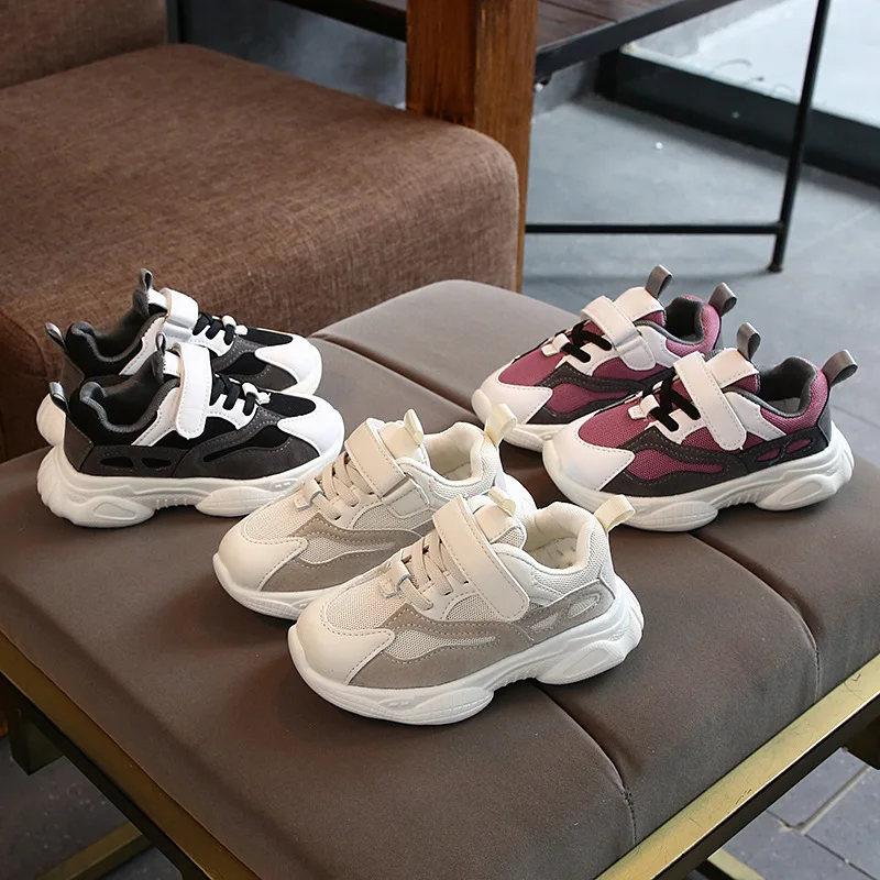 

2021 Cool School Boys Girls Sneakers Soft Breathable Little Baby Toddler Leisure Children Shoes Casual Running Kids Tennis