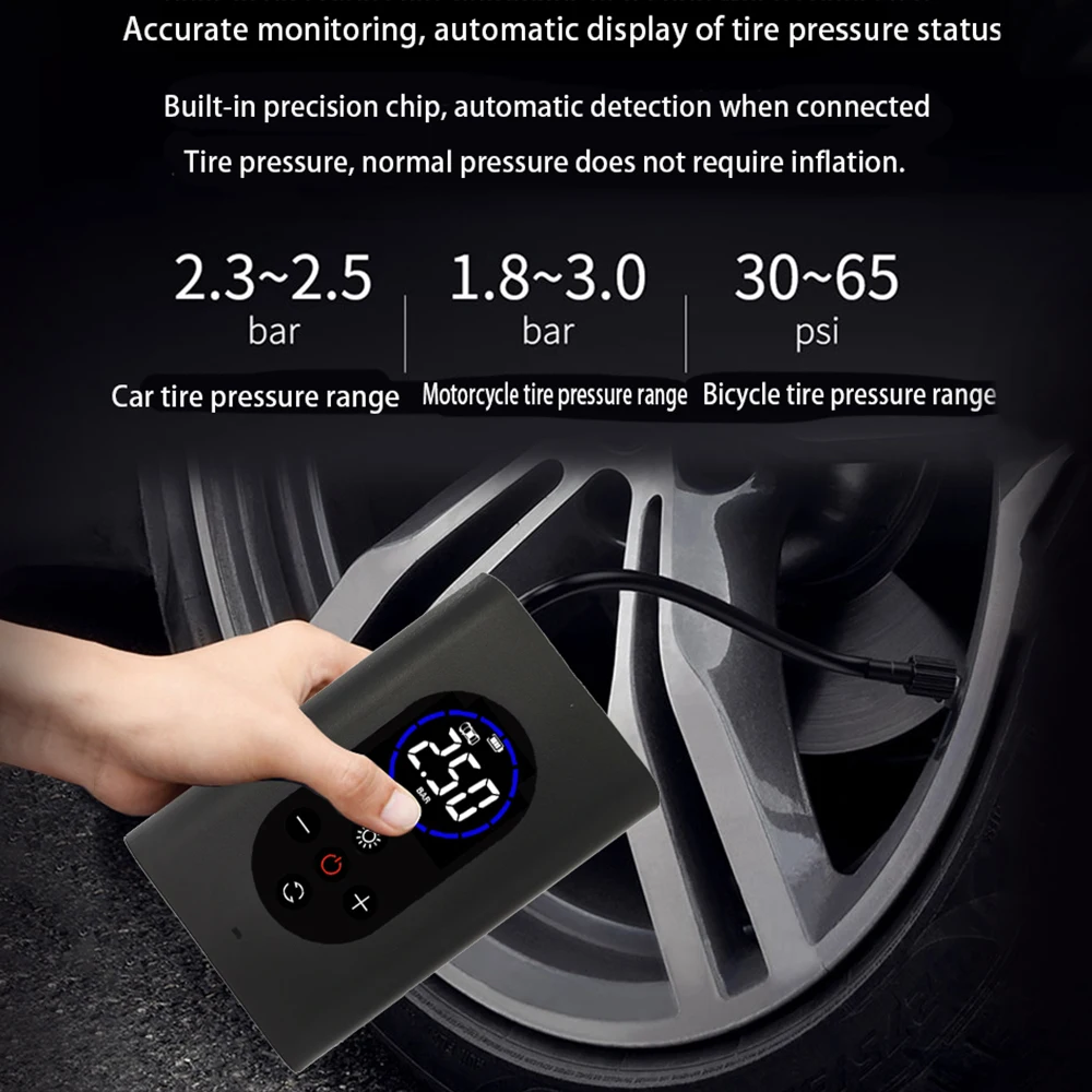 Автомобильный Электрический воздушный насос мини портативный автомобильный