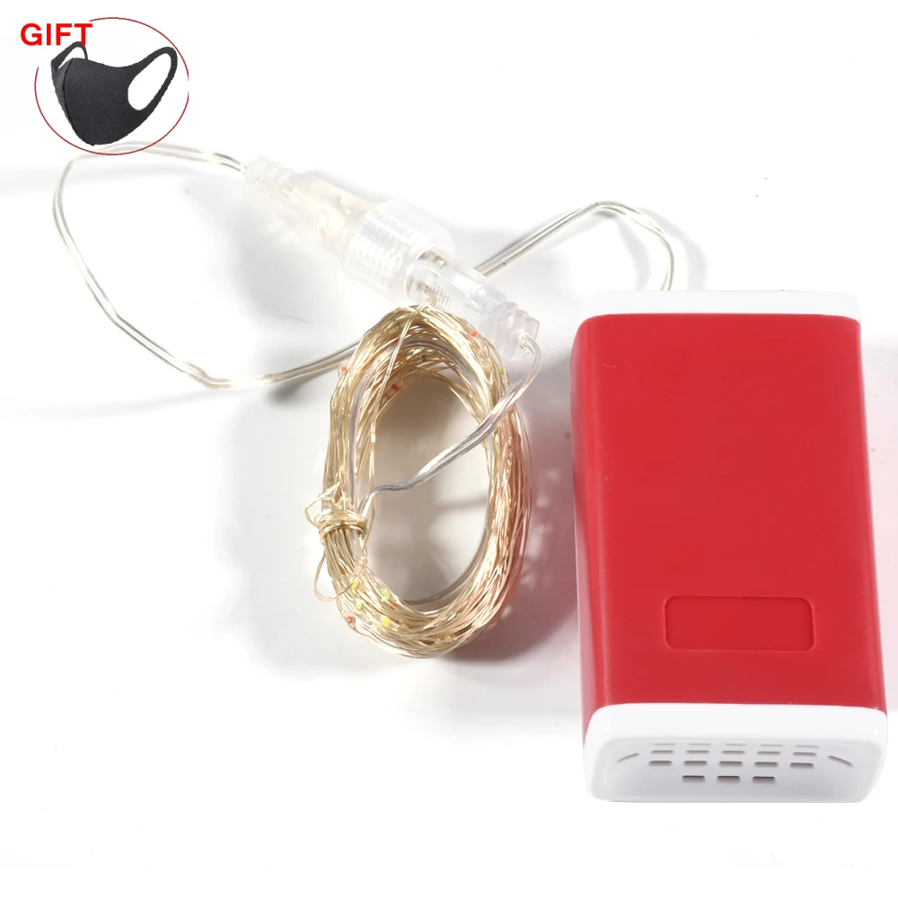 100 Строка светильник s украшения светодиодный Медный провод 8 Функция праздничный