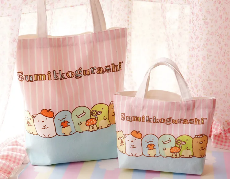 Мультяшный Sumikko Gurashi Игрушки для девочек модные сумки покупок через плечо