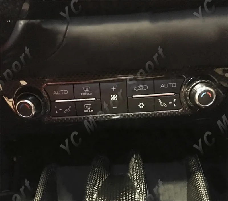 

Car Accessories Dry Carbon Fiber Air Con Control Panel Cover Fit For 2017-2020 812 Superfast Air Con Control Panel Cover