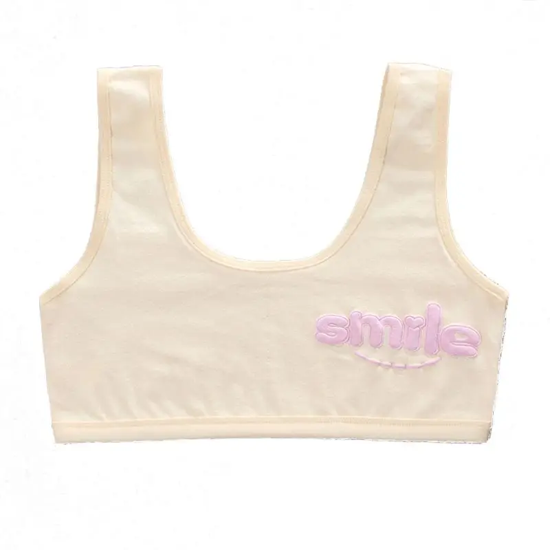 

Young Girls Bra Cotton Puberty Kids Girl Underwear for Teens Vest Fashion Bra