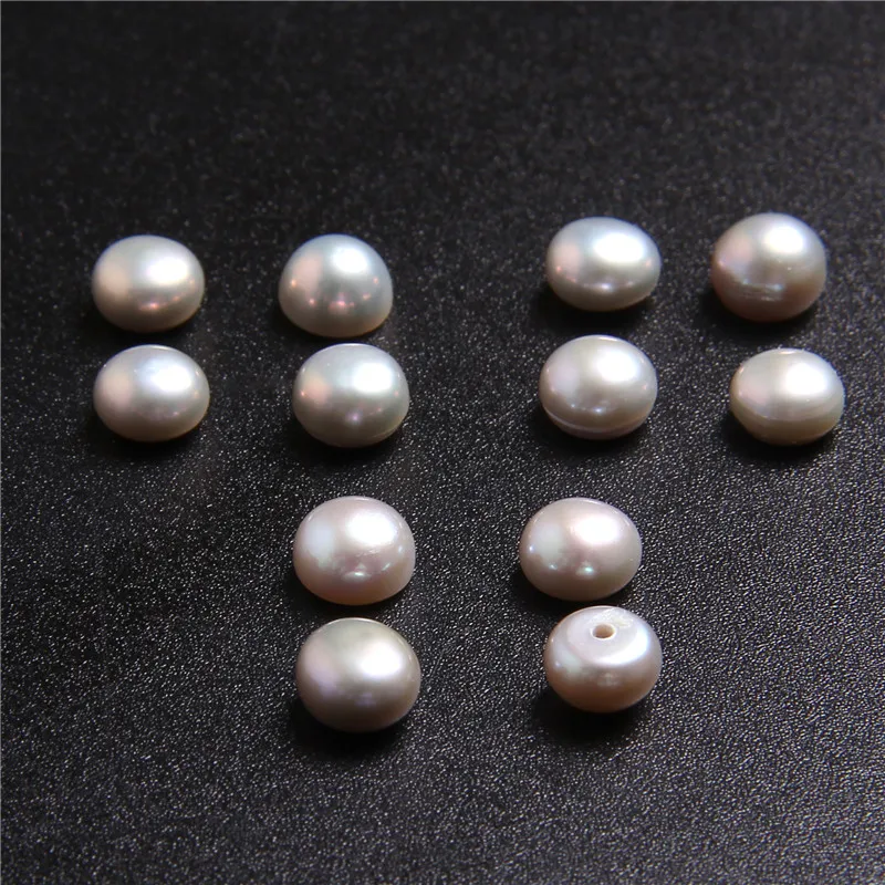 AA натуральный пресноводный жемчуг с отверстием круглые бусины для