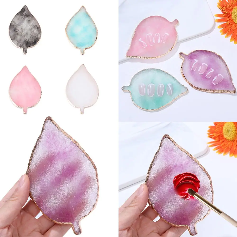 

Полимерный лист, драгоценный камень, искусственная Палитра для дизайна ногтей, золотой обод, демонстрационная подставка для ногтей из агат...