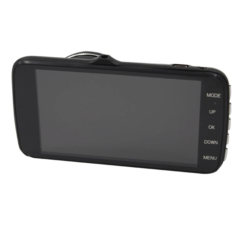 Двойной объектив 4 дюймов DVR видеорегистратор Автомобильная Камара Para Авто рекордер привод рекордер в английском автомобиль dvr с двумя камерами Авто ночное видение