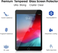 tablet tempered glass screen protector cover for apple ipad mini 1 2 3 7 9 inch full screen coverage explosion proof screen