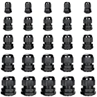 Комплект нейлоновых кабельных втулок, 10 шт., водонепроницаемые Ip68 Кабельные втулки, регулируемые стопорные гайки, Pg7 Pg9 Pg11 Pg13.5 Pg16