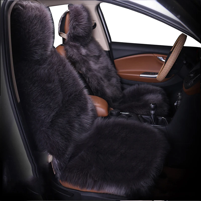 Чехол для автомобильных сидений из искусственного меха 1 упаковка универсальный