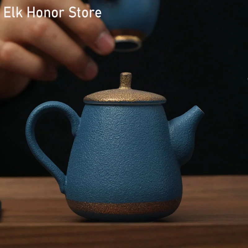 

210ml Dehua Coarse Ceramic Teapot Handmade Pottery Household Teakettle Chinese Kung Fu Tea Master Pots Teaware Gift Packaging