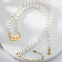 111 222 333 444 555 777 888 999 666 devil necklace stainless steel angel number pearl necklaces pendant charm minimalist jewelry
