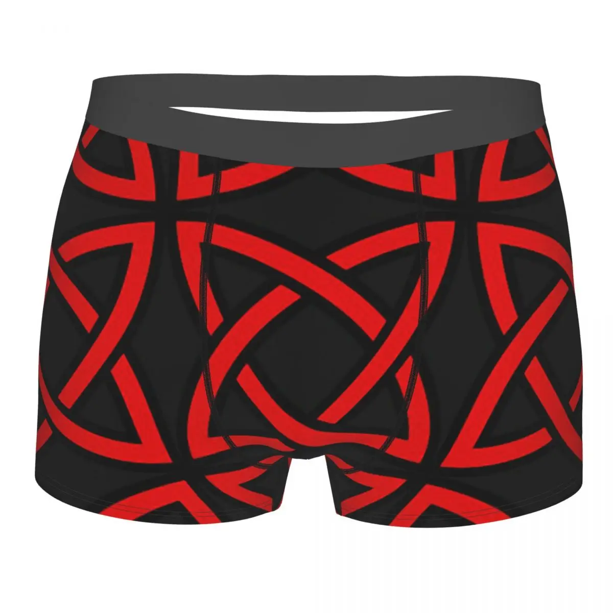 Red Celtic Knot Classic Vikings Underpants Homme Panties Male Underwear Ventilate