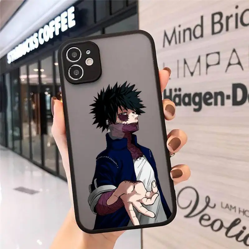 

My Hero Academia deku bakugou Boku Phone Cases matte transparent For iphone 7 8 11 12 plus mini x xs xr pro max cover