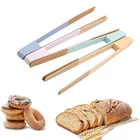 Бамбук Пособия по кулинарии Кухня щипцы пищевые инструментов для барбекю салат бекон стейк хлеб Торт деревянная прищепка для дома Кухня посуда