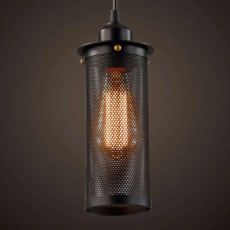 

Vintage iron Pendant Lights Loft hollow Led Pendant Lamp Retro Hanging Lamp For bar Kitchen Dining Bedroom Indoor Light Fixture