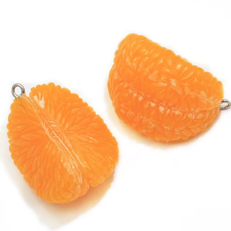 Sweet New Cute Orange Simulation Fruit Mini Food Pendant Charms For Jewelry Making Handmade DIY Accessories | Дом и сад