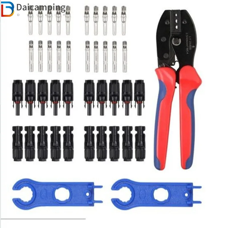 

Daicamping 2546B Crimp Hand Tool Set Kits LY-2546B MC4 Solar Connectors Plier Press Plier Solar Terminal Crimping Tools Set