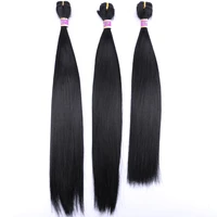 brown natural black color straight hair weave double weft extension 8 30 inch high temperature synthetic hair bundle