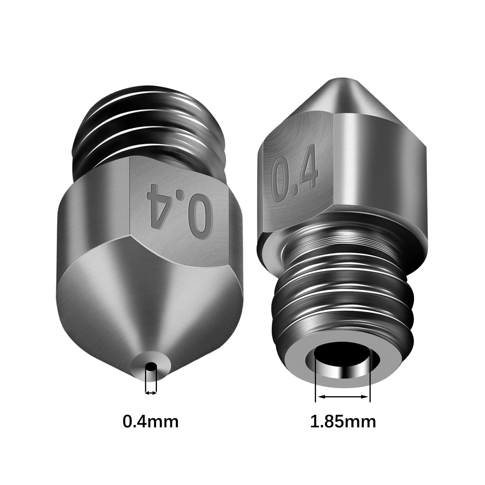 Запчасти для 3D принтера закаленная сталь Штампованная Сталь сопло 0 4 мм
