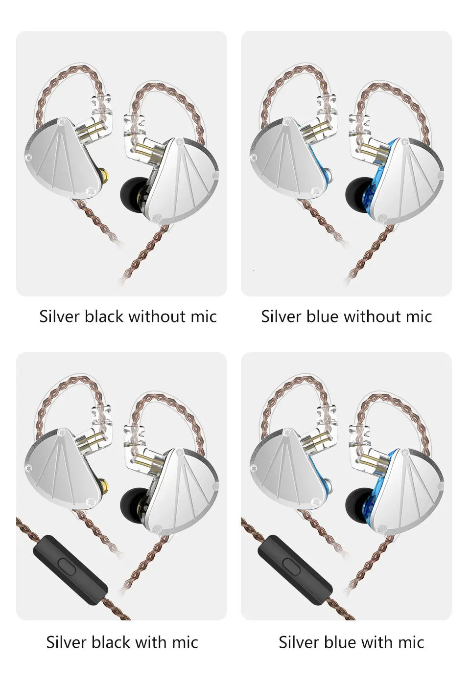 KBEAR KB10 5 сбалансированная арматура HIFI Бег Спорт Музыка Аудио монитор в ухо Гарнитура вкладыши KZ ZS10 AS10 AS16
