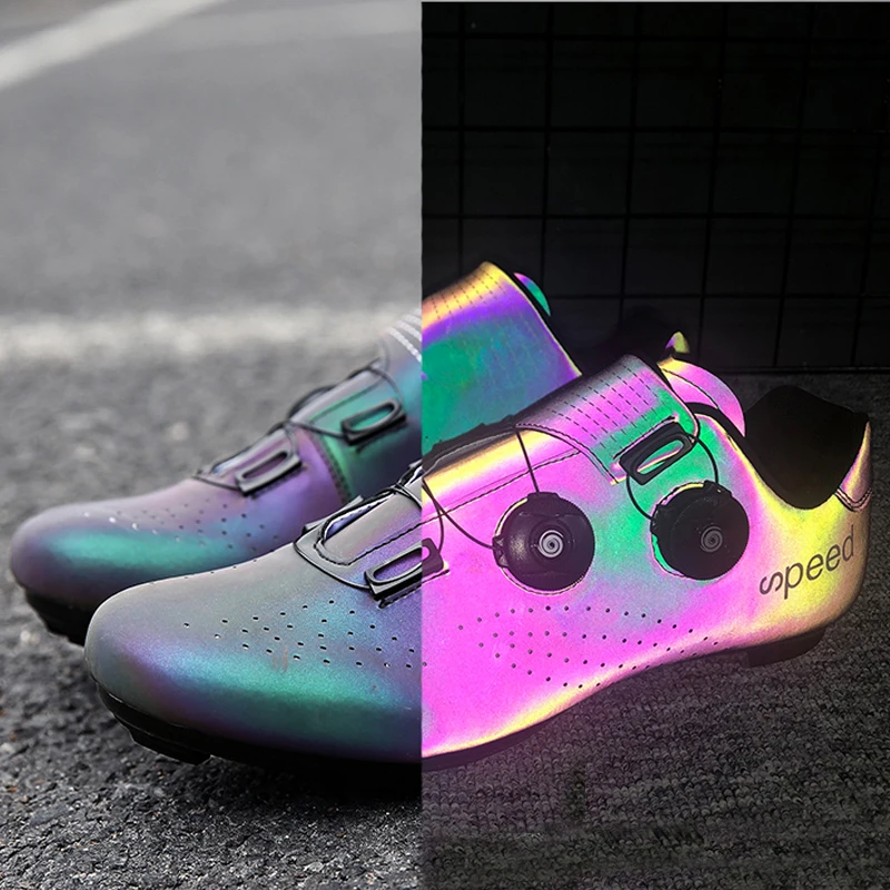 Jual Sepatu Sneakers Bersepeda Jalan Sepatu Sepeda Cleat Pengunci Ringan Profesional Luar Ruangan Sepatu Sepeda Bersirkulasi Sepatu Bersepeda