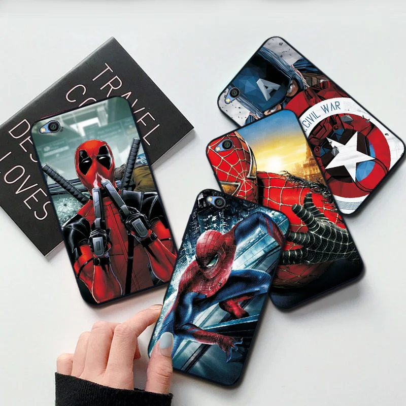 Чехол для телефона Xiaomi Redmi GO чехол S2 Marvel Железный человек черный из ТПУ Note 7 6 Pro 4 4X