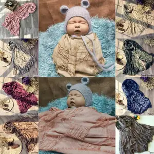 170*70 см ручная окрашенная Марля марля сетка обертка, ребенок для беременных, фотографии реквизит новорожденных фотографии фон