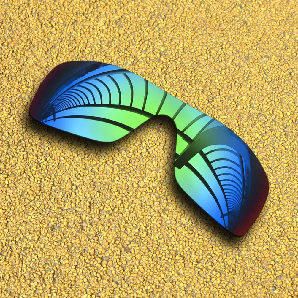 Зеленые зеркальные поляризованные Сменные линзы для оправы солнцезащитных