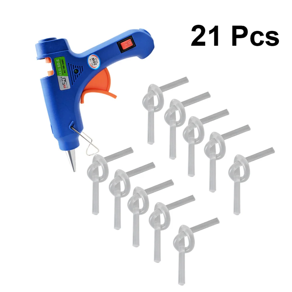 

1 Set of Durable 100W Hot Glue Sprayer Tool Kit with 25Pcs 11MM Transparent Hot Glue Sticks for DIY Small Craft and Quick Repair