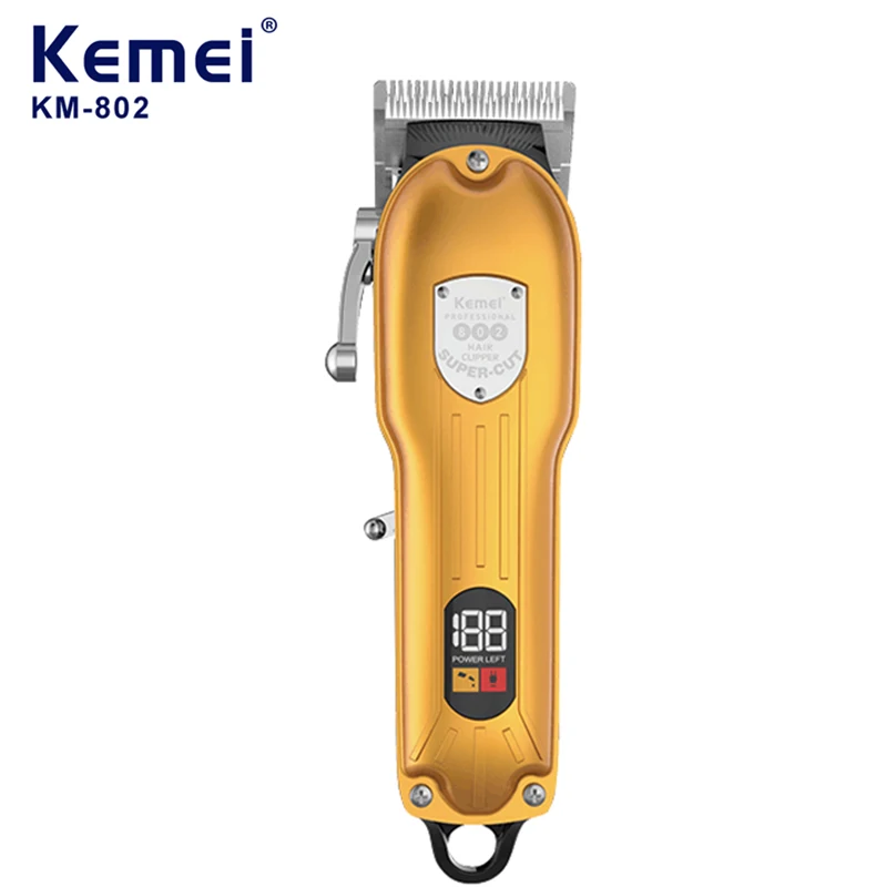 Kemei professional clipper all-metal rechargeable hair trimmer for barber men electric beard shaver cutting machine | Бытовая техника