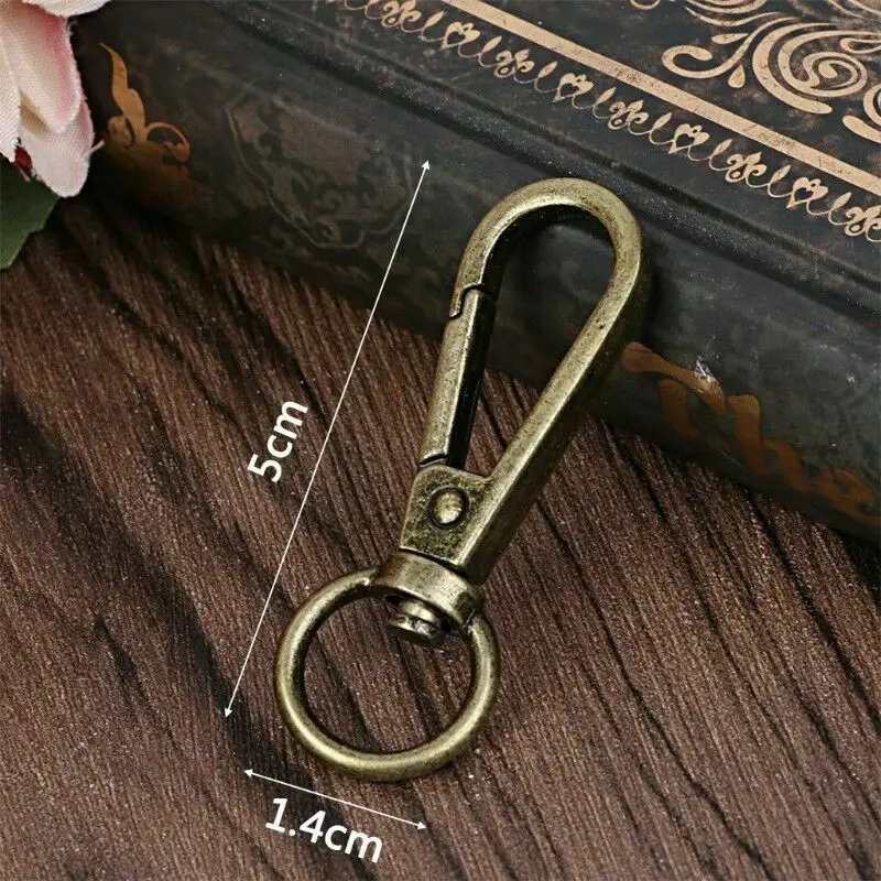 4 шт./металлический держатель для ключей вращающийся триггер застежка лобстер