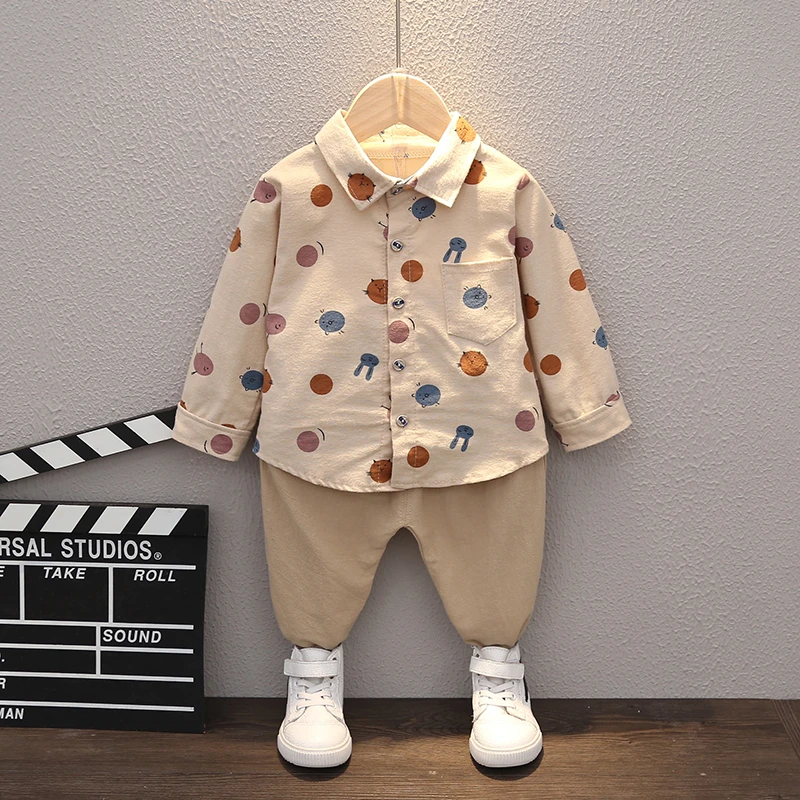 Новинка Сезон весна-осень Одежда для маленьких мальчиков и девочек Костюм