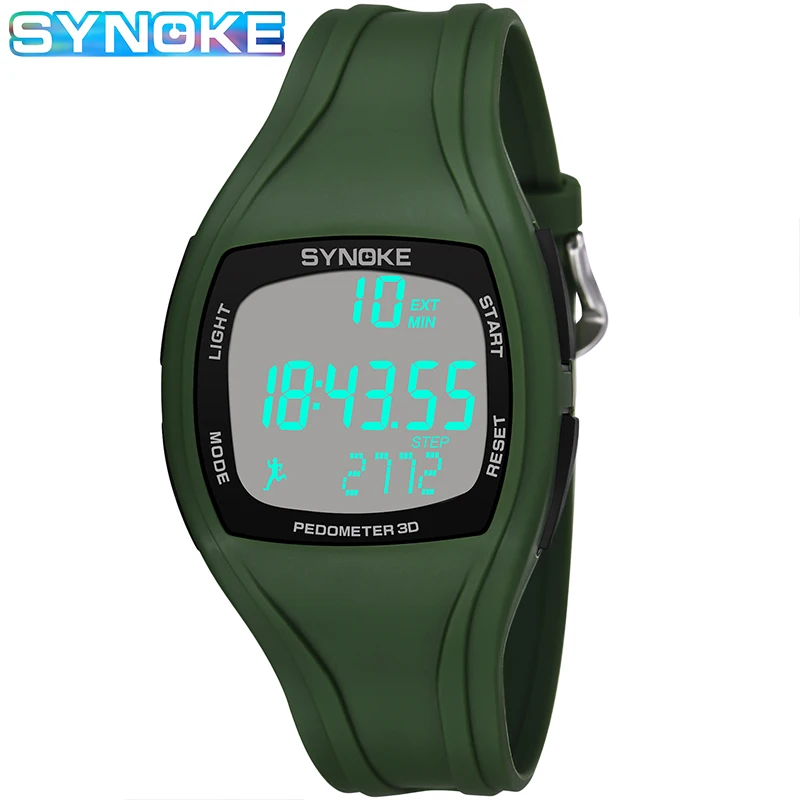 SYNOKE Sports Watch for Men Clock Electronics Watches Alarm LED Waterproof 3D Step Counter Digital Watch Men's relogio masculino