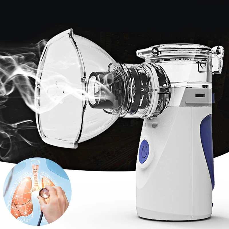 

Nebulizer Machine Medical Nebuliser for essential Oils Silent Mesh Nebulizer Steam Inhaler for Adult Baby Portable Nebulizator