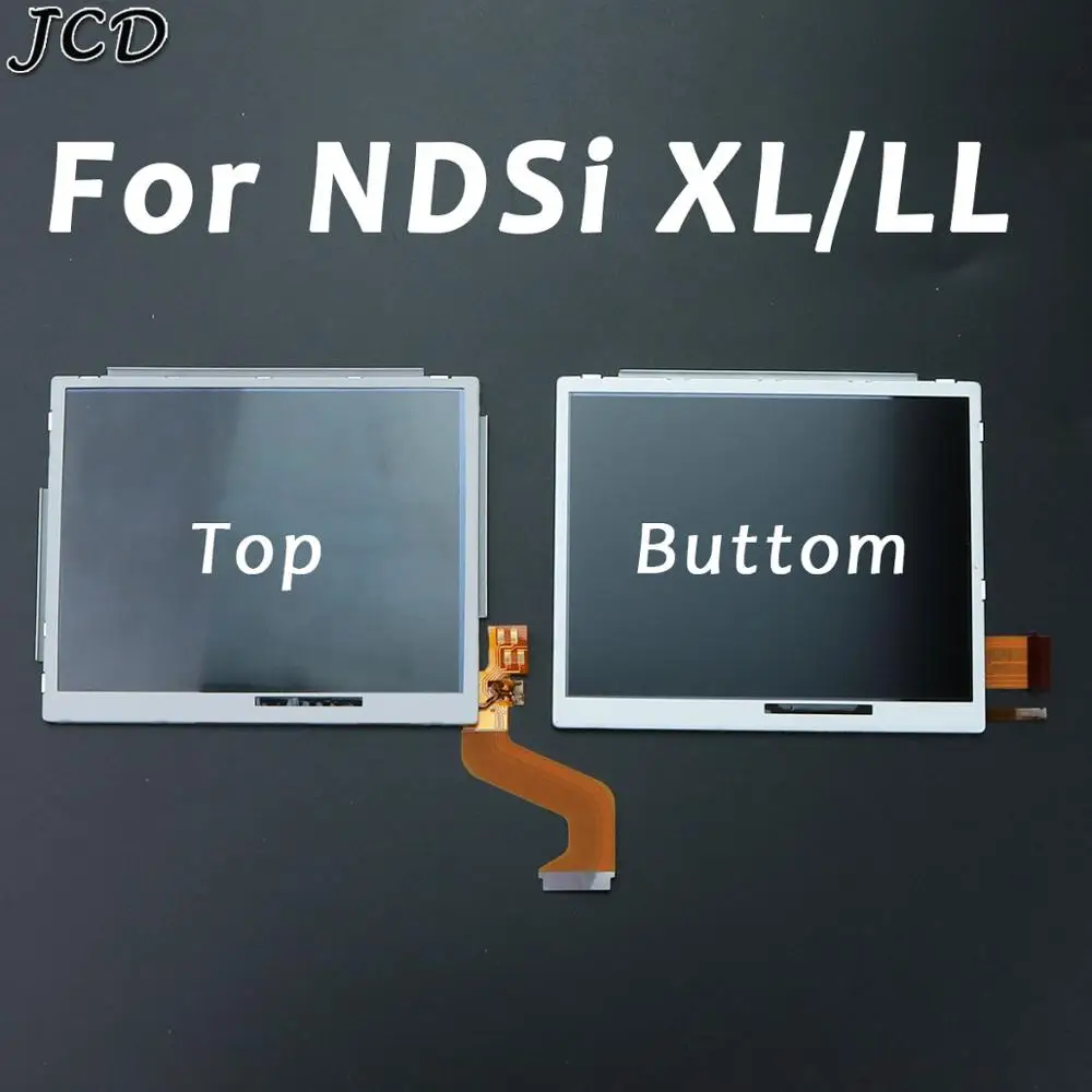 JCD Top Upper & Bottom Lower LCD Display Screen Replacement for Nintendo DS Lite For DSL For NDSi XL NDSL For 3DS New 3DS XL LL