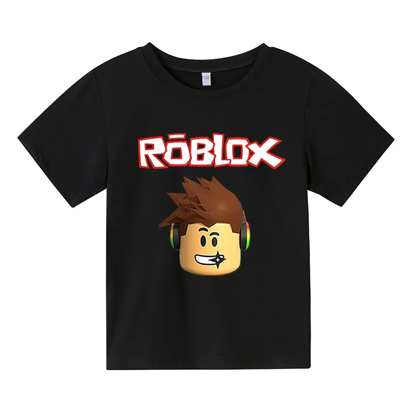 

2021 Summer Game Mine Craft Printing Boys And Girls Pure Cotton Short-Sleeved Casual T-Shirt 4T-14T