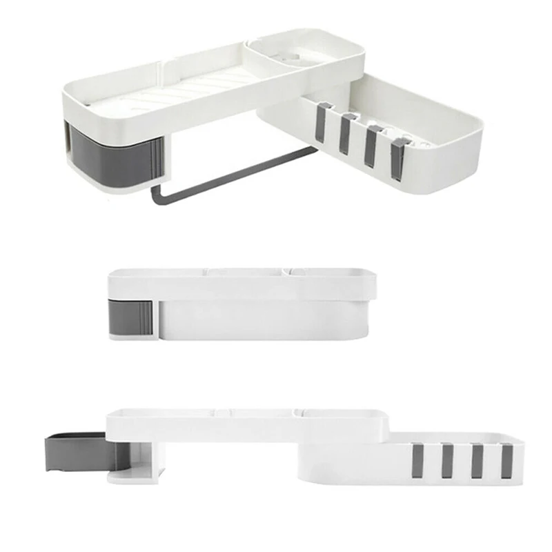 Бесшовная дыропробивная полка для ванной комнаты угловой кронштейн гель для душа Горячая корзина для шампуней гаджеты для ванной комнаты Аксессуары для ванной комнаты