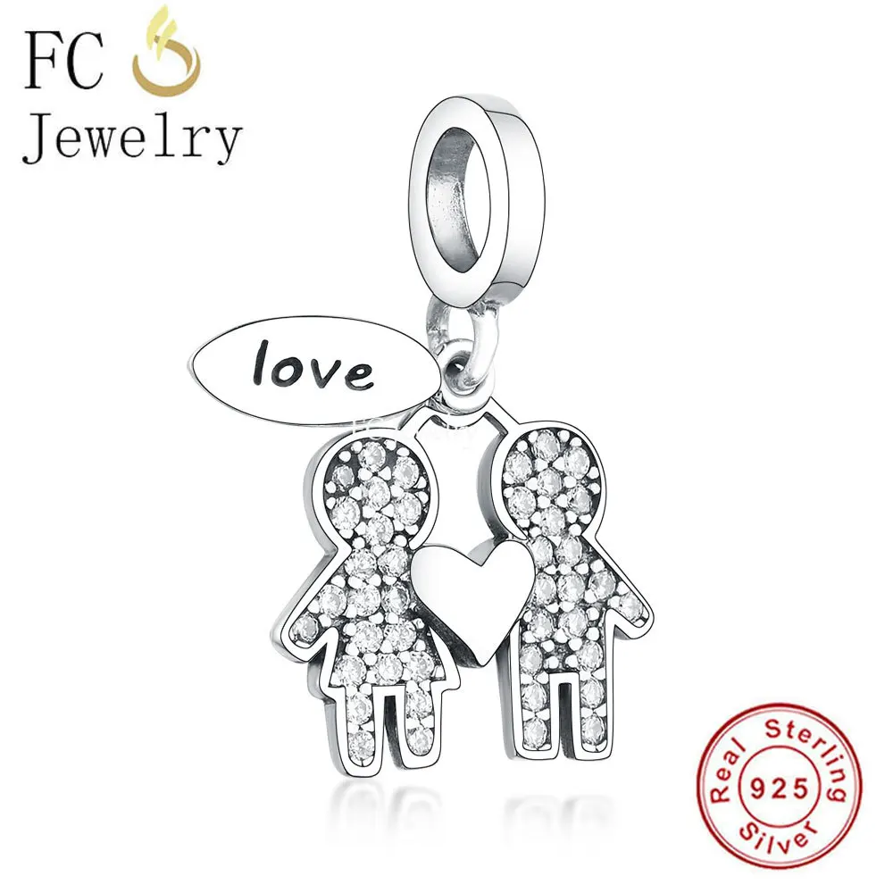 FC ювелирные изделия Подходит оригинальный Pandora Шарм браслет 925 Стерлинговое