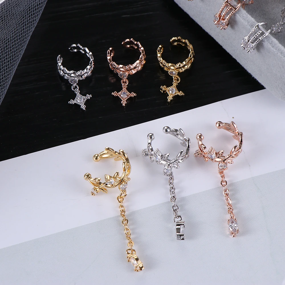 1 шт. регулируемые манжеты из нержавеющей стали с кубическим цирконием