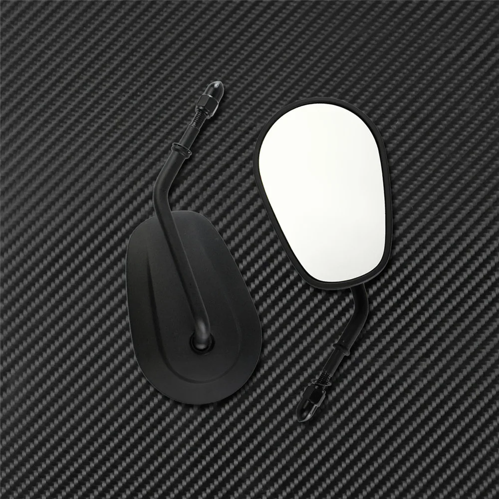 Мотоциклетные боковые зеркала заднего вида матовый черный для Harley Sportster XL 883 1200 48