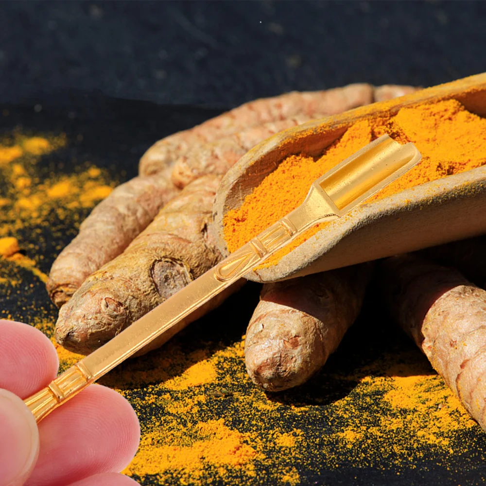 

12Pcs Simple Medicine Spoons Seasoning Spoons Snuff Nail Spoons (Assorted Color)